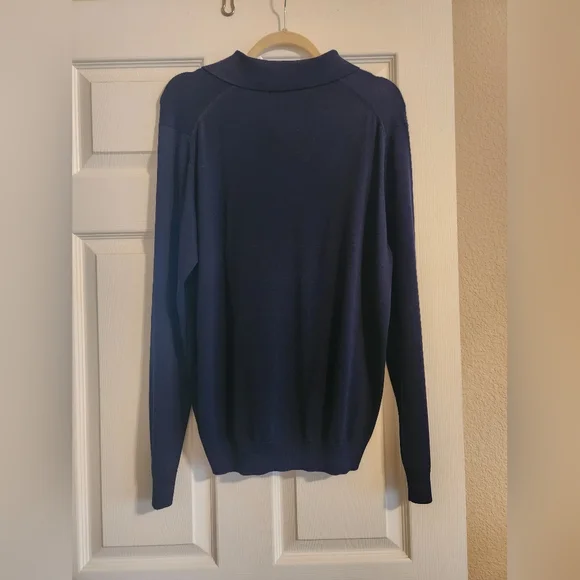 Brooks Brothers Men's Navy Sweater - Picture 2 of 6